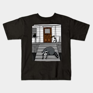 Trash Panda Porch Visit Kids T-Shirt